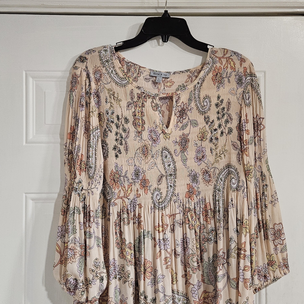 Floral Paisley Blouse - Cream